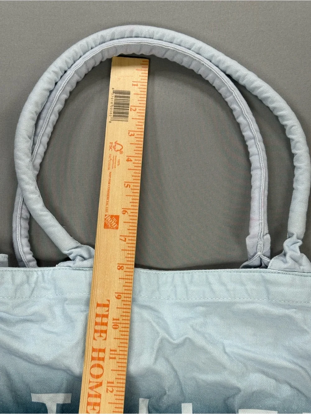 Athleta 100% Cotton Canvas Ombre Tote Bag, Fully Lined
